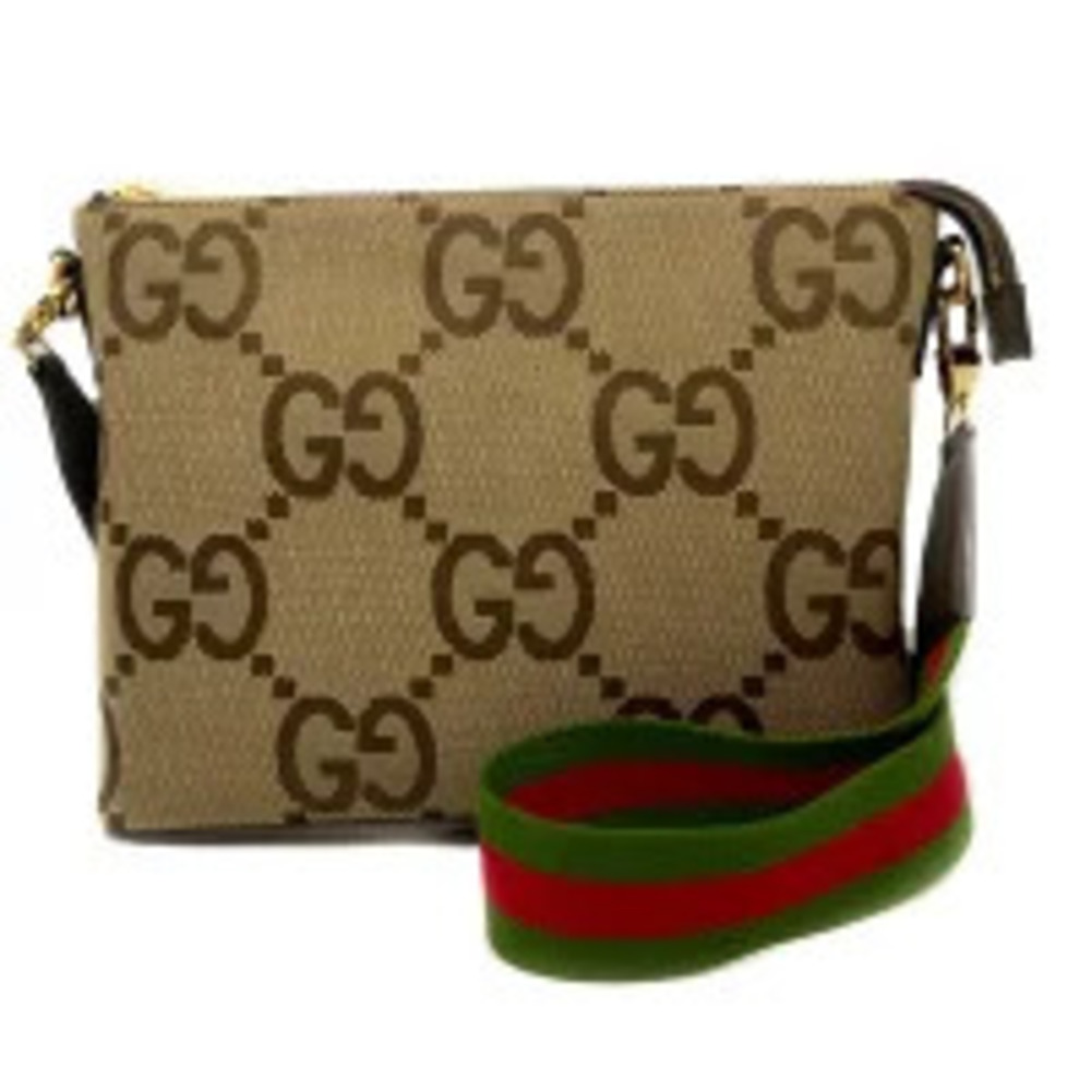 Gucci Logo GG Jumbo Strap Messenger Bag Shoulder